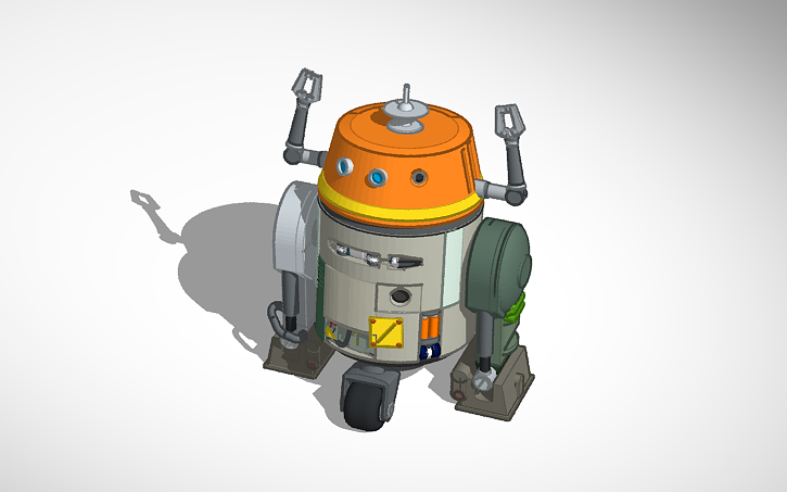 3D design Star Wars Rebels - C1-10P Chopper - Tinkercad