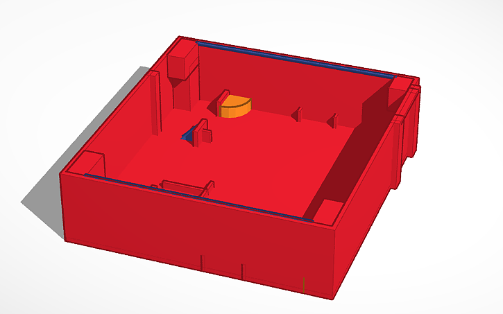 3D design ODROID XU4 80mm case fan base - Tinkercad