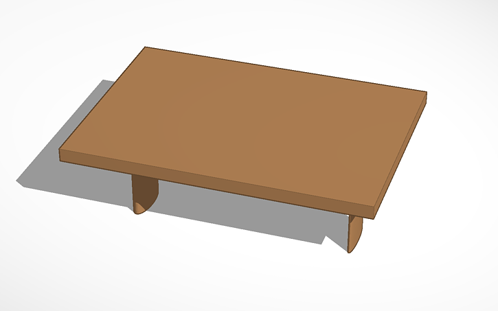 3D design coffee table - Tinkercad