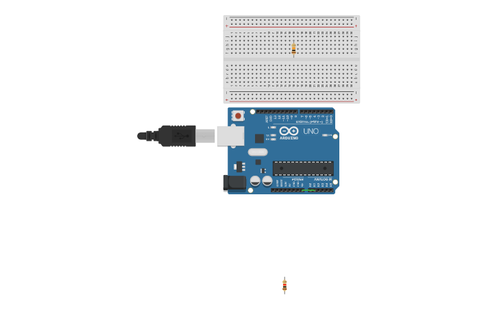 Circuit design Thermistor - Tinkercad