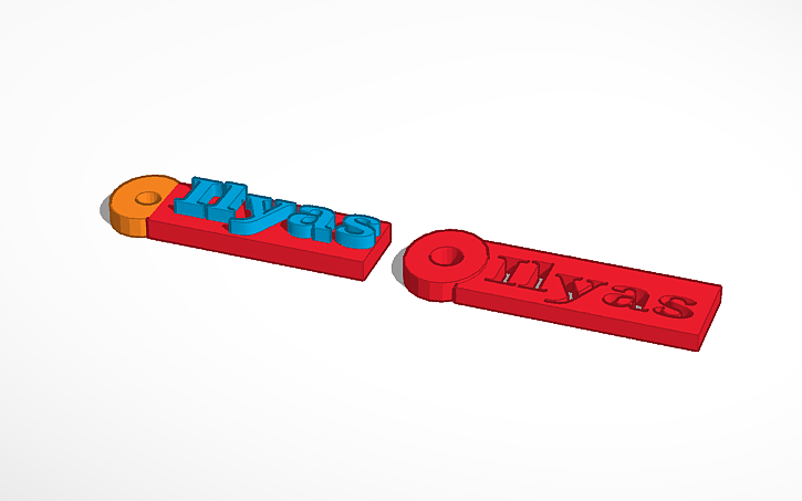 3D Design Keychain Tinkercad 3D Design Keychain Tinkercad