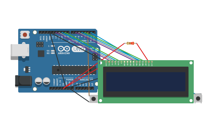 Arduino One Jumper Circuit design Jumper Boy em Arduíno Uno - Tinkercad