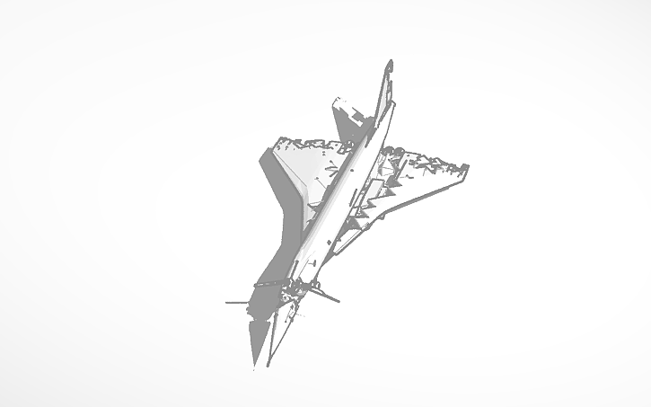 3D design Tupolev Tu-144 - Tinkercad