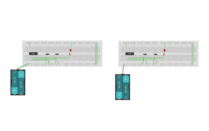 Circuit design Not and XOR gate | Tinkercad