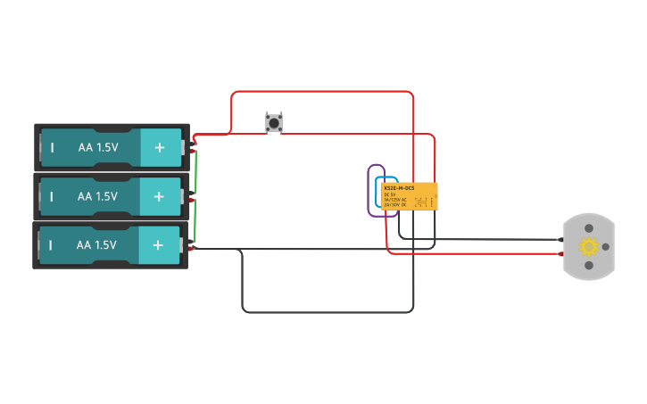 Circuit design EJERCICIO 2 RELES | Tinkercad