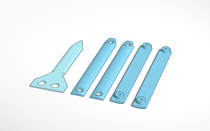 3D design 3d printable butterfly knife Tinkercad 3D design 3d printable butterfly knife Tinkercad