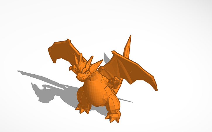 3D design Charziard X - Tinkercad