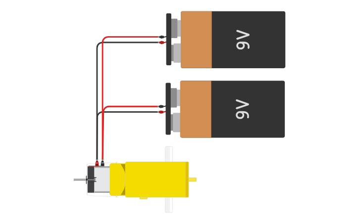 2 Batteries To Motor Tinkercad
