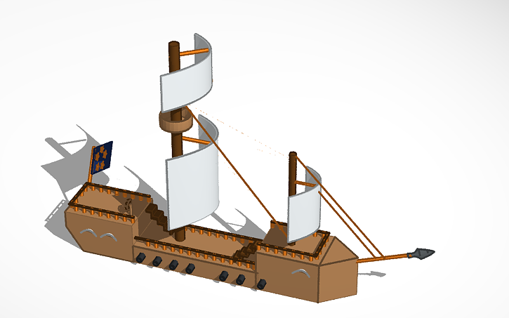 3D design Batle ship | Tinkercad