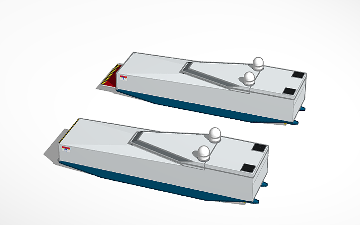 3D design Amphibious Invasion Assault Vessels - Tinkercad