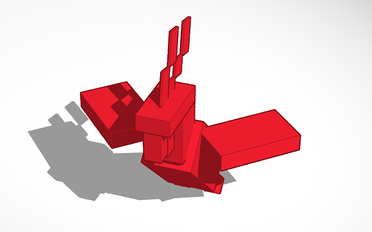 Minecraft Parrot Flying Tinkercad