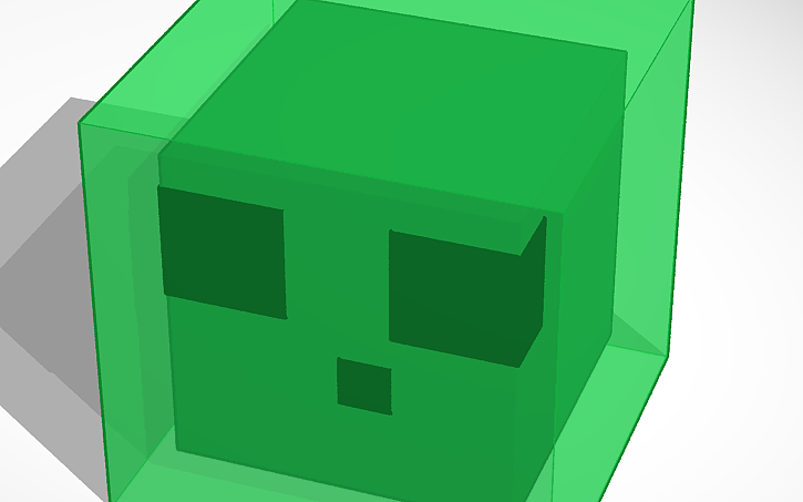 3D design slime de minicraft - Tinkercad