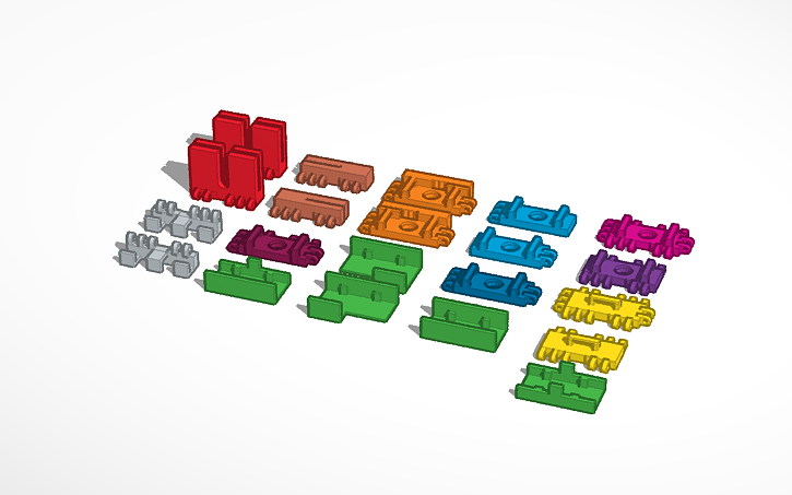 3D design Flexible Modular LED Mounts V1 - Tinkercad