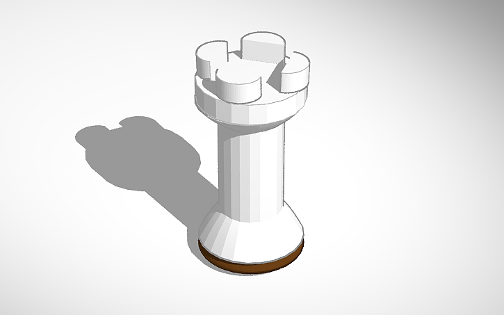 Detailed Rook Designs 3D design rook - Tinkercad