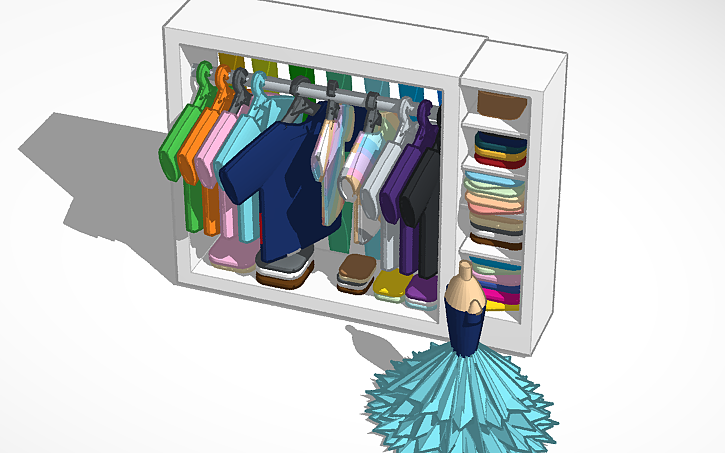 3D design closet - Tinkercad