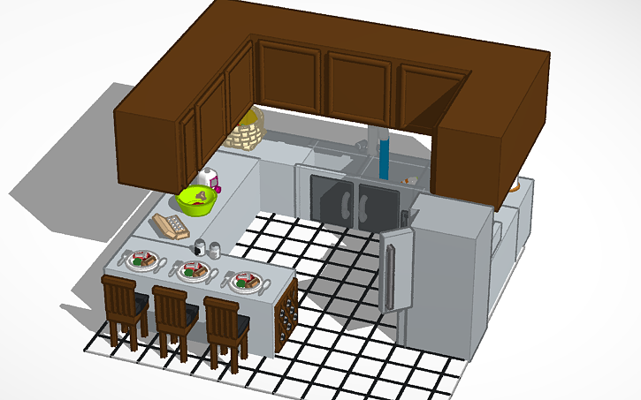 3D design Kitchen - Tinkercad