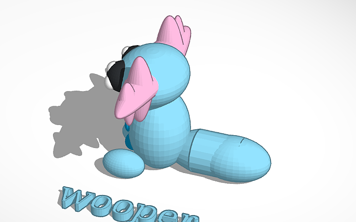 Wooper Design/layout 3D design wooper - Tinkercad