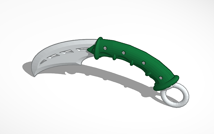 3D design An attempt at a Karambit Style Knife 2023 - Tinkercad