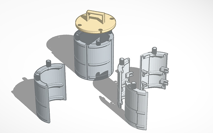 3D design casting former - Tinkercad
