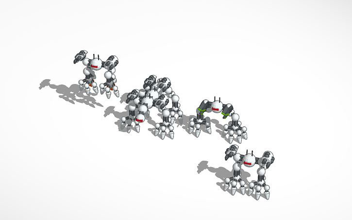 3D design 4 intresting robots | Tinkercad