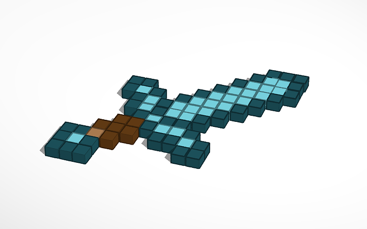 3D design Diamond Sword - Tinkercad