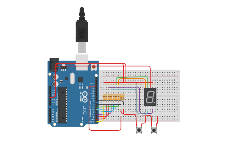 Circuit design 0-9 9-0 - Tinkercad