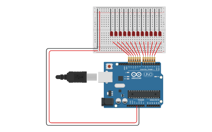 Circuit design Arduino Development App - LED Blink | Tinkercad
