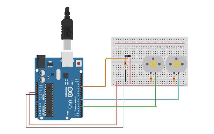 Circuit design Arduino 2 | Tinkercad