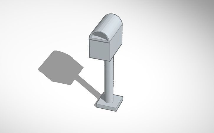 3D design mail box - Tinkercad
