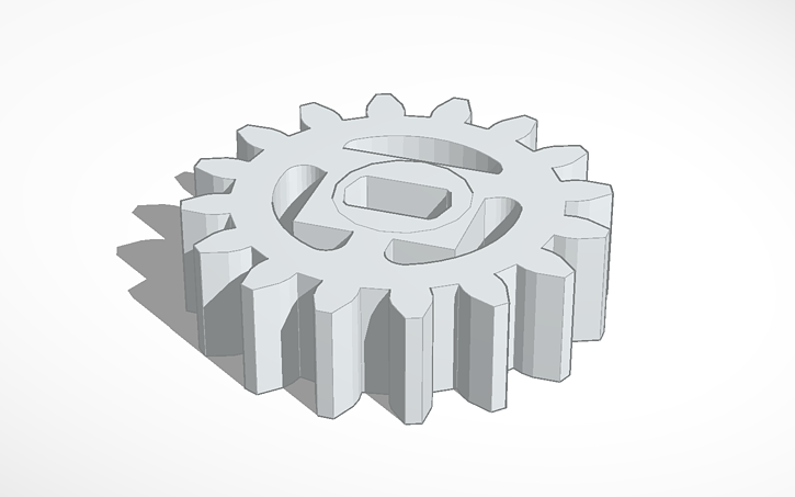 3D design Gear for Stepper motor - Tinkercad