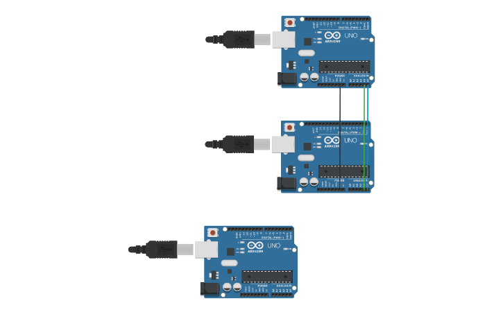 Circuit design 2 Arduino I2C | Tinkercad
