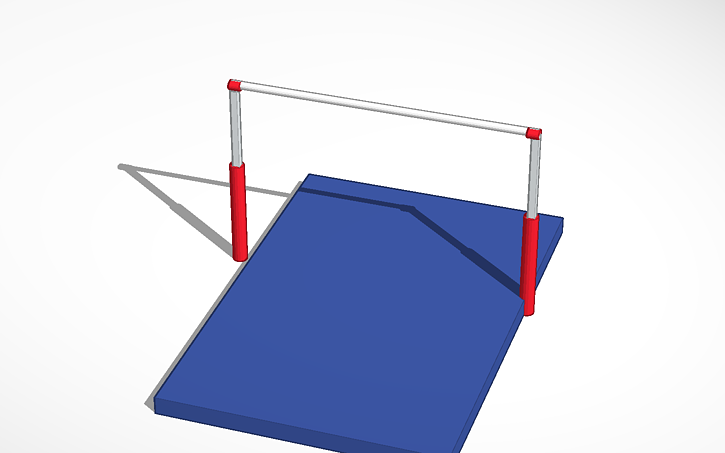 3D design Gymnastics High Bar - Tinkercad