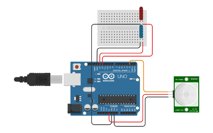 Circuit design Arduino Police | Tinkercad