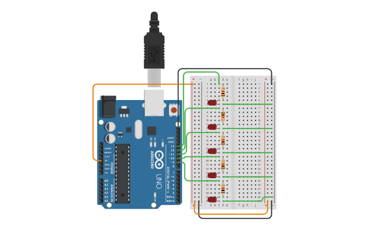 Circuit design Blinking Led(Activity 1) - Tinkercad