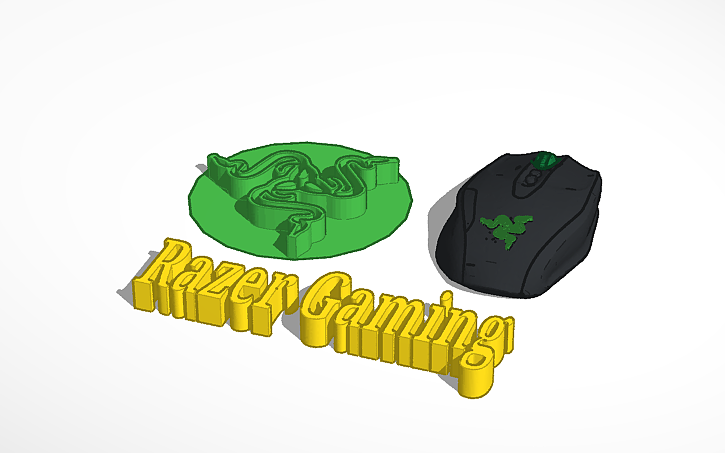 3D design Razer Mouse - Tinkercad