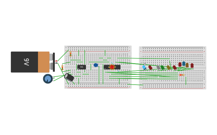 Circuit Design Secuencia Led Tinkercad 2907