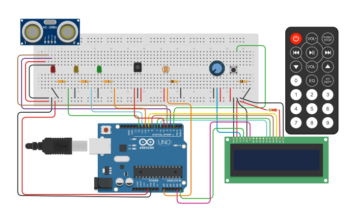 Ultrasonic Sensor Arduino Tinkercad 3874