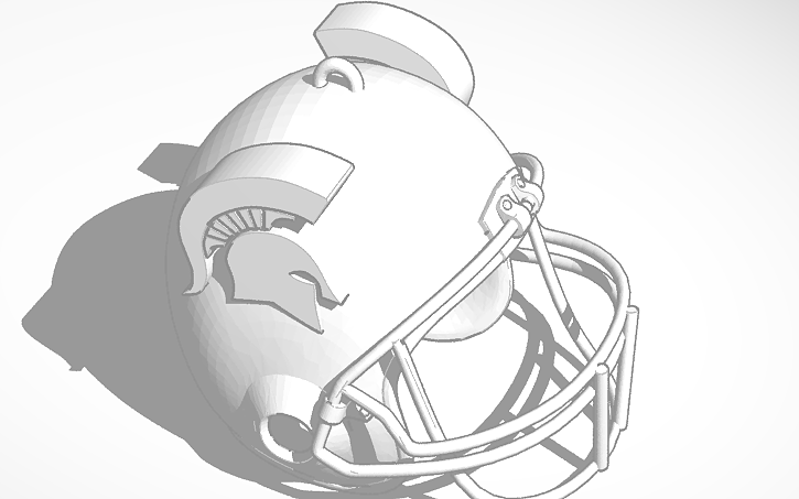 3D design Michigan St. Helmet- The Big 10 Helmets | Tinkercad