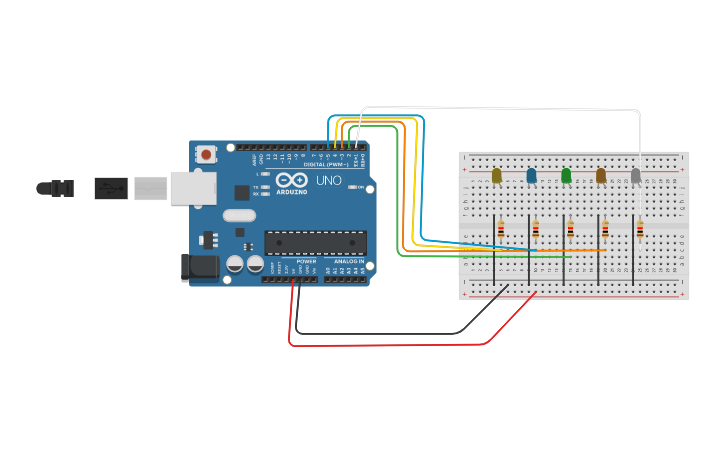 Circuit design Arduino - Tinkercad