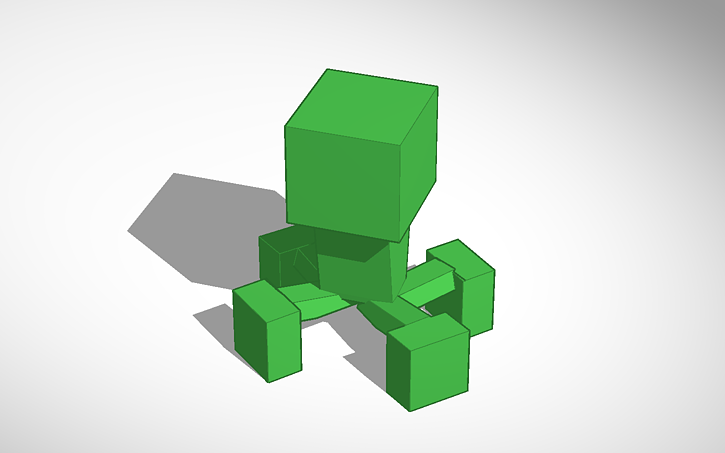 3D design Minecraft Creeper | Tinkercad