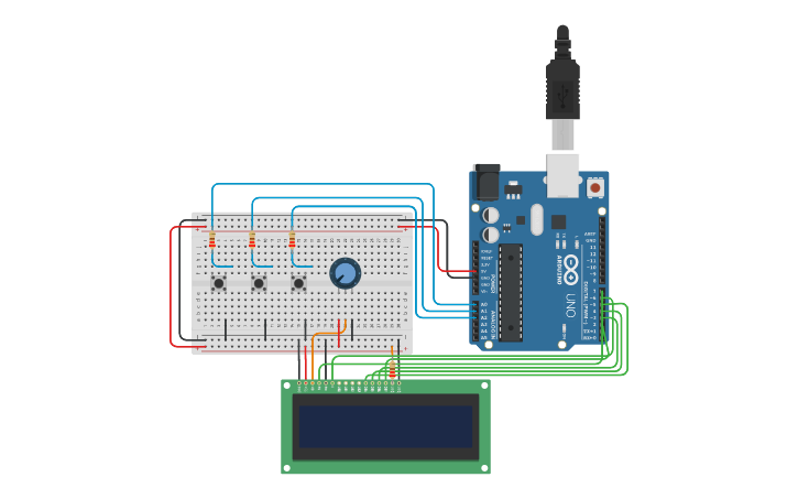 Circuit design Countdown Timer Victoria 3ºA - Tinkercad