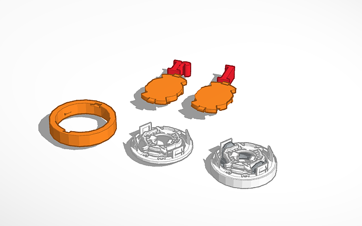 3D design flame system v2 (double chassis added) - Tinkercad