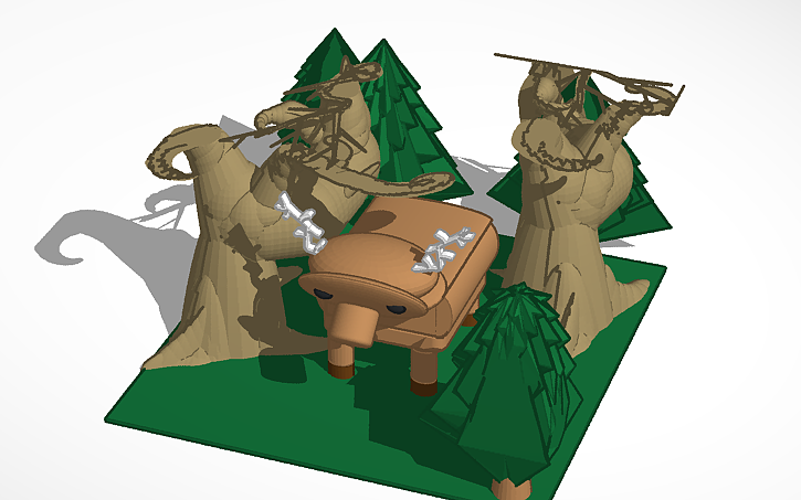 3D design CWD Exhibition animal group project-LOGAN - Tinkercad