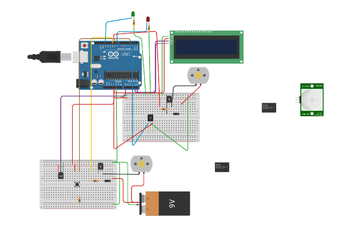 Circuit design Sensor infrarojo - Tinkercad