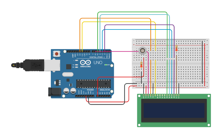 Circuit design Fotodiodo | Tinkercad