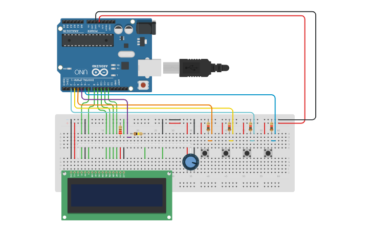 Circuit design timer arduino di dio - Tinkercad