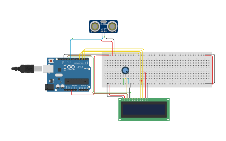 tinkercad lcd display i2c