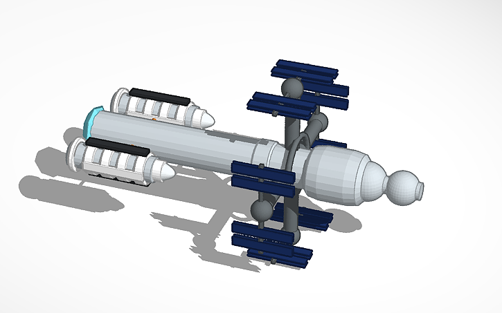3D design космо-колония - Tinkercad