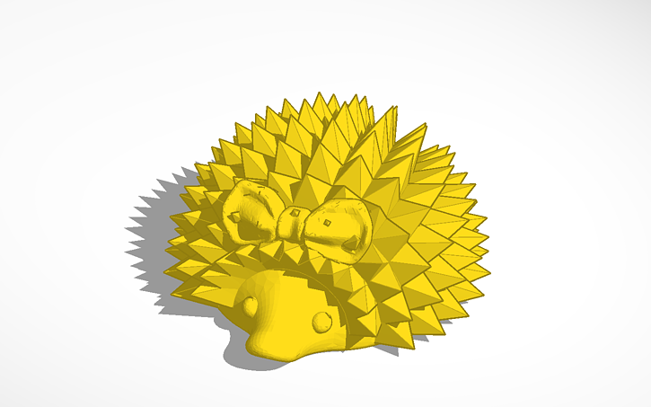 3D design hedgehog - Tinkercad