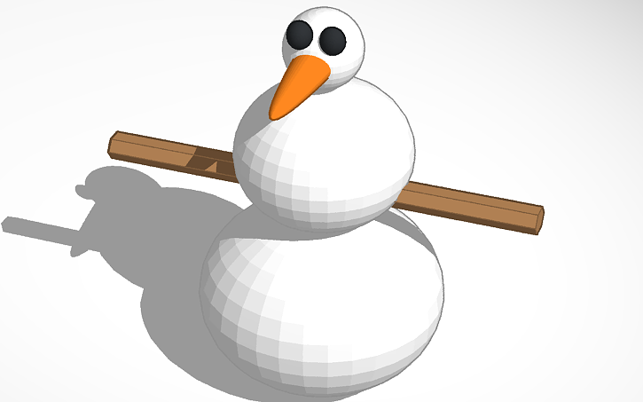 3D design The Snow MAN - Tinkercad